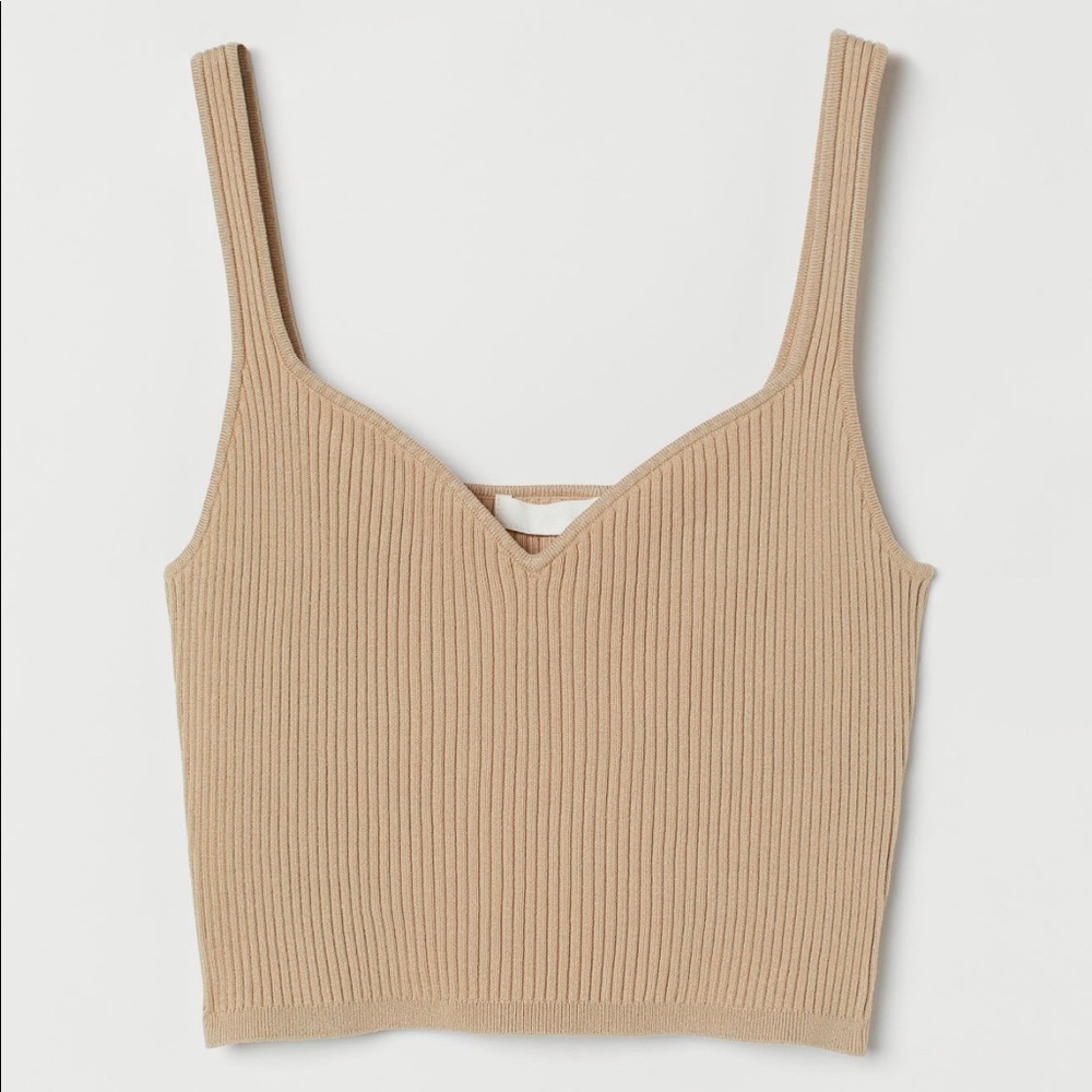 Light tan Rib-Knit top